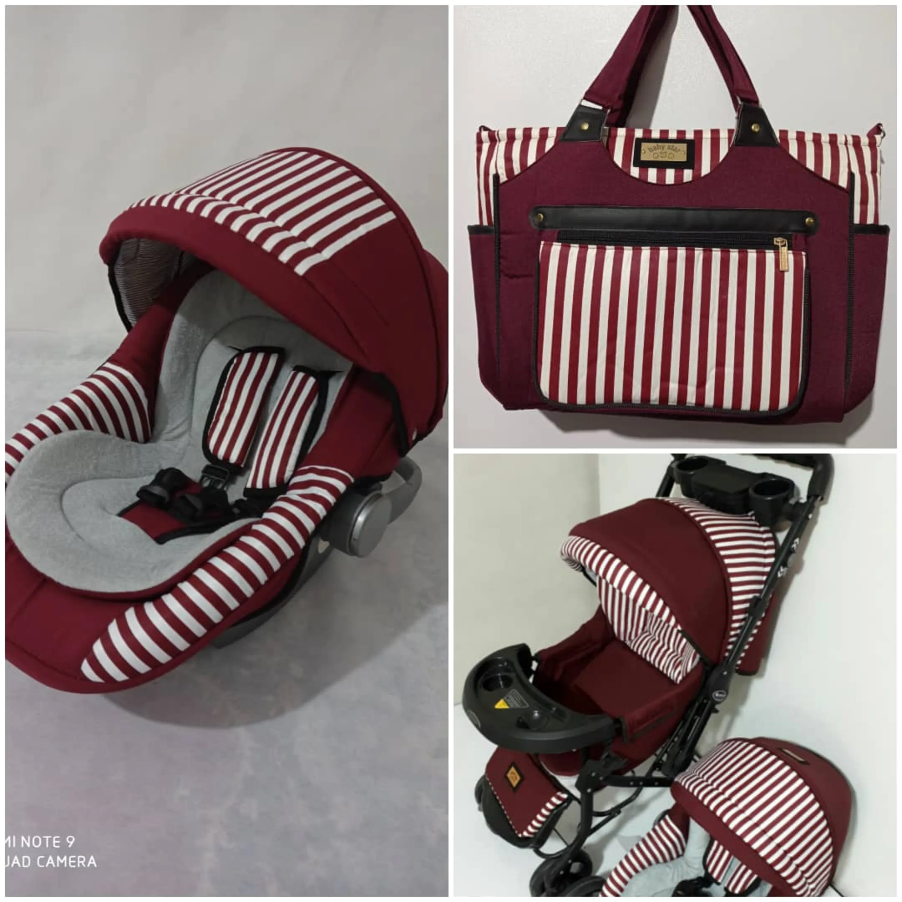 ست کالسکه بنیتا تشک 4تکه بی بی استار قرمز ست کالسکه بنیتا تشک 4تکه بی بی استار قرمز